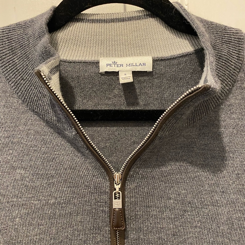 Peter Millar Merino Wool / Silk Quarter Zip
